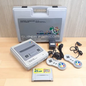 Nintendo Super Famicom console with Mario World Storage case &game US DUTY PAID - Picture 1 of 17