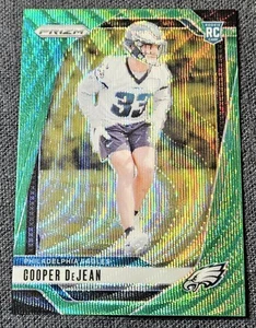 2024 Panini Prizm Green Wave Cooper DeJean Refractor Rookie RC #321 Eagles - Picture 1 of 2