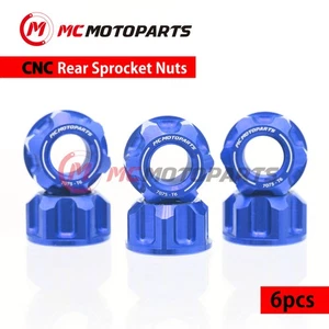 CNC SPOKE6 Rear Sprocket Nuts M8 For Speed Triple R 12-16 16 15 14 13 12 - Picture 1 of 10
