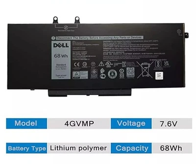Genuine 4GVMP BATTERY FOR DELL Latitude 5510 5400 5500 Precision 3540 C5GV2 NEW - Image 1 of 4