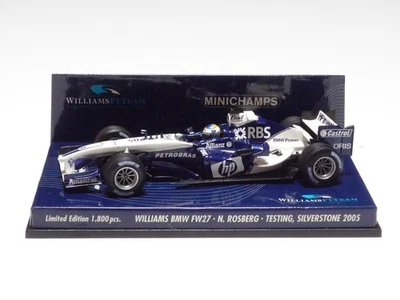 Minichamps 1:43 Williams BMW FW27 N. ROSBERG TESTING SILVERSTONE 2005 - Bild 1 von 4
