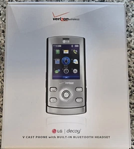 Teléfono LG Decoy VX8610 V Fundido con Auriculares Bluetooth Verizon Wireless Deslizante RARO - Imagen 1 de 24