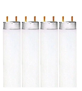 Luxrite F32T8/841 32W 48 Inch T8 Fluorescent Tube Light 4100K 2800lm G13 4-Pack - Picture 1 of 6
