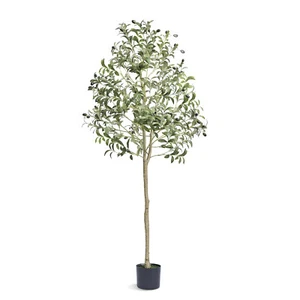 VEVOR 5 FT Artificial Olive Tree Green Natural Tall Faux Lifelike Fake Plant - Picture 1 of 12
