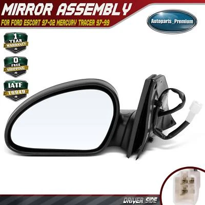 Espejo retrovisor eléctrico del conductor no plegable para Ford Escort 1997-2002 Mercury Tracer 1997-1999 Foto 1 de 4