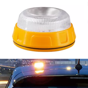 Luce di segnalazione a tutto tondo base magnetica a batteria auto trattore camion - Foto 1 di 12