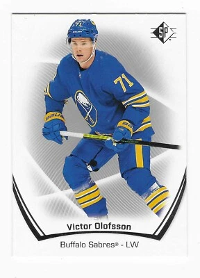 2021-22 Upper Deck SP Victor Olofsson Buffalo Sabres Hockey Card #64 - Image 1 of 2