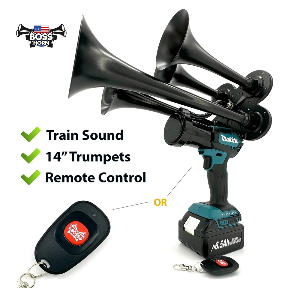 Makita Impact Drill Train Horn + Wireless Remote Control: BossHorn - Image 1 of 4