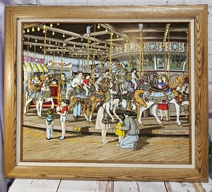 H. Hargrove The Carousel Print Limited Edition Numbered Signed 383/1000 1993 - Picture 1 of 22