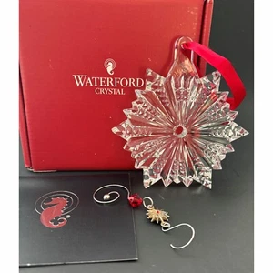 Waterford 2012 Starburst Kristall Schneeflocke jährlicher Weihnachtsschmuck Urlaub - Bild 1 von 4