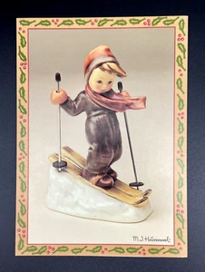 Greeting Card - Christmas M.J. Hummel® - Holiday Season - Child Skier - VINTAGE - Picture 1 of 2