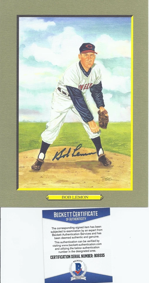 Bob Lemon Signed Perez Steele G.M. - Beckett BAS - Image 1 of 1