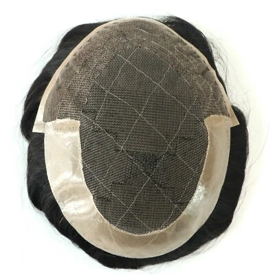 Натуральный мужской волос замены кружева спереди система поли покрытие Toupee шиньон #2 - Изображение 1 из 4