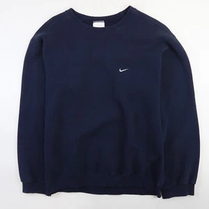 Vintage Nike Sweatshirt mit Rundhalsausschnitt Größe Medium blau bestickt Swoosh - Bild 1 von 6