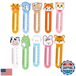 100 Pieces Cute Animal Bookmarks for Kids with 10 Different Kawaii Animal Pat - Picture 1 of 5