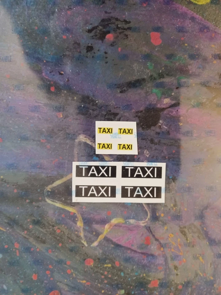 Corgi Jr 52-B Merceces Benz 240 D Reproduction Stickers ( 2 Sets ) - Image 1 of 1