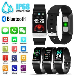 Smart Bracelet Watch Body Temp / Heart Rate / Blood Pressure / SPO2 Blood Oxygen - Picture 1 of 6