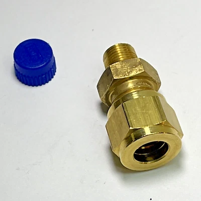 6CM2BR Hoke GYROLOK MALE Connector 3/8" COMPRESSION 1/8" NPT BRASS HR - Image 1 of 4