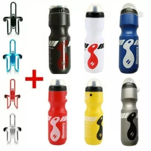 750ML Water Drink Bottle And Holder Cage Popular Mountain Bike Bicycle Cycling - Picture 1 of 21
