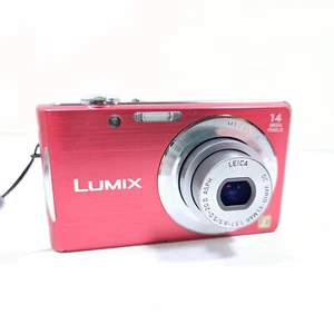 Panasonic LUMIX DMC-FH2/DMC-FS16 14.0MP CCD Digital Camera 100% Working-Red - Picture 1 of 12
