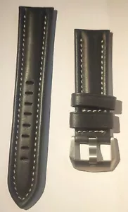 Correa de reloj original LUMINOX cuero negro 24 mm FE9240.20TI PVP:87 € serie 9240 - Imagen 1 de 3