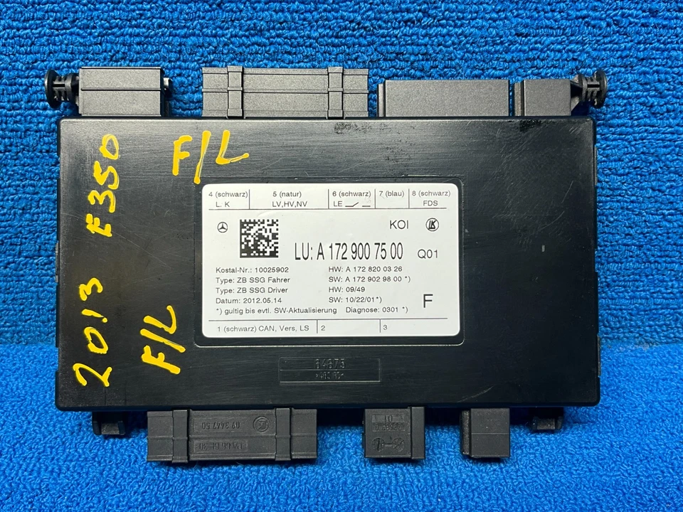 Mercedes-Benz E350 W212 2010-2016 módulo de control del asiento del conductor delantero izquierdo OEM Foto 1 de 4