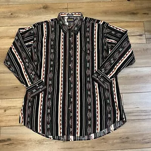 Camicia western vintage Panhandle slim perla snap uomo 2XL multicolore cowboy azteco - Foto 1 di 5