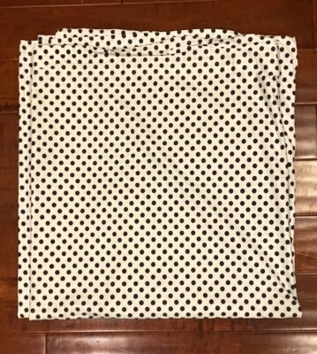 Lauren Ralph Lauren Blanco Doble Sábana Plana Gris Lunares Foto 1 de 3