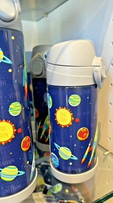 Pottery Barn School Disney WATER Bottle Space Lunch galaxy Star boy Travel kid . - Image 1 of 4