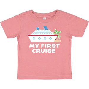 Inktastic My First Cruise With Cruise Ship And Palm Trees Baby T-Shirt 1st Sun - Picture 1 of 10