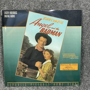 Angel and the Badman  Laserdisc (1992 Republic LD) John Wayne Gail Russell 1947 - Picture 1 of 3