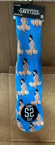 Neu Erwachsene Savvy Sox Socken limitierte Auflage Nicki Minaj Savvysox Größen 7-13 - Bild 1 von 4