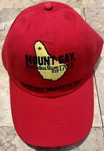 NEW 2021 Mount Gay Rum Barbados Newport Regatta adjustable SNAPBACK HAT sailing - Picture 1 of 4