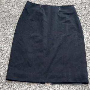 White House Black Market Gr. 10 Schwarz Rock Schlitz Damen Büro Business - Bild 1 von 7