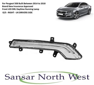 For Peugeot 508 - Drivers Side LED Front Daytime running Light DRL RIGHT O/S - Picture 1 of 6