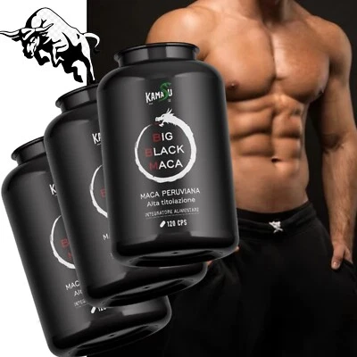 Maca Nera Peruviana Black Complex Alto Dosaggio 120 Capsule - Immagine 1 di 4