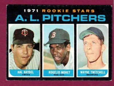 1971 Topps A.L. Rookie Stars #692, Haydel / Moret / Twitchell, VGEX or Better - Image 1 of 2
