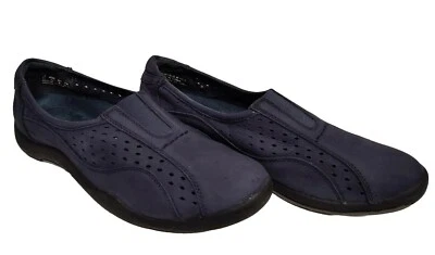Hush Puppies Women 100% Relax Loafers Dark Blue Suede Leather Sz US 11/EUR43 - Image 1 of 4