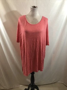 Faded Glory Coral Short Sleeve Top - Womens 3X, Bust 31”, Length 29” - Picture 1 of 4