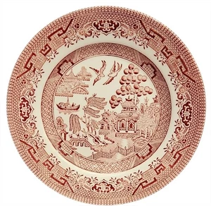 CHURCHILL WILLOW ROSA Teller asiatisches Porzellan England ROYAL WESSEX Vintage 7"D - Bild 1 von 9