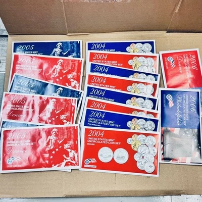 us mint uncirculated set lot of 16 sets - Image 1 of 3