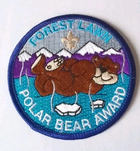 Pfadfinder Wald Rasen Eisbär Auszeichnung Taschenaufnäher - Boy Cub Scout - BSA -  - Bild 1 von 2