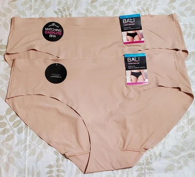 Bali Women's Comfort Revolution Easylite Hipster Panties Nude Size 2X/9 - Image 1 of 4
