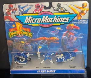 Galoob Micro Machines Mighty Morphin Power Rangers #3 Blue Ranger NEW - Picture 1 of 4