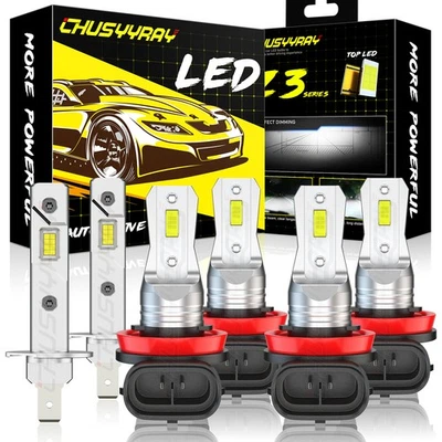 Kit de 6 faros LED haz alto/bajo + faros antiniebla para Ford C-Max 2013-2015 Foto 1 de 4