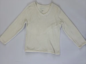 Croft And Barrow White Sweater Large - Picture 1 of 5