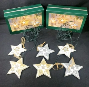 Hallmark Illuminations Starlight Starbright Sterne Menge 2 Boxen funktionierende Sets - Bild 1 von 7