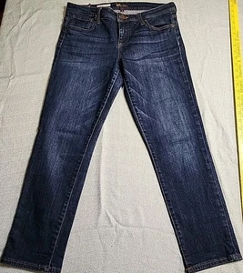 Kut From The Kloth Catherine Size 6 Slim Boyfriend Jeans Medium Wash Womens Cuff - Picture 1 of 12