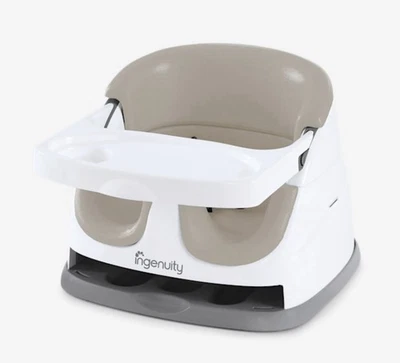 Base elevadora de alimentación y asiento de piso Ingenuity Baby Base 2 en 1, bandeja autoalmacenable 10678 Foto 1 de 4