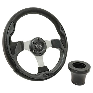 GTW 12.5" Carbon Fiber Rally Golf Cart Steering Wheel for Club Car DS (1982-Up) - Bild 1 von 3
